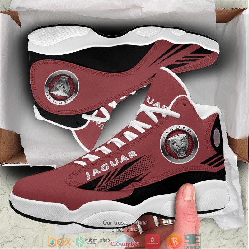 Jaguar Cars Pink Air Jordan 13 Sneaker Shoes Jaguar Cars Pink Air Jordan 13 Sneaker Shoes