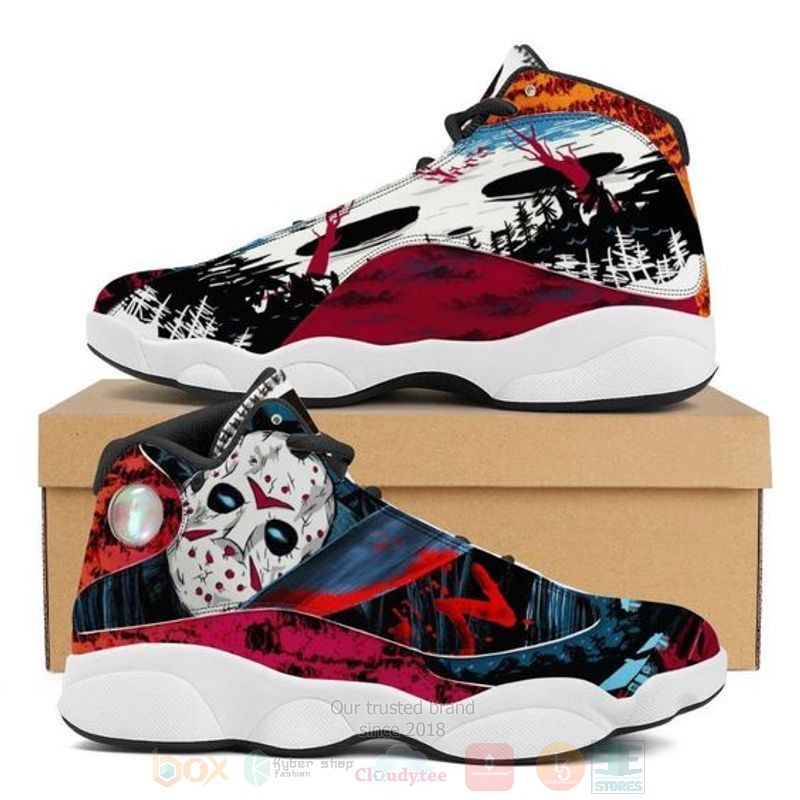 Jason Voorhees Friday The 13Th Horror Air Jordan 13 Shoes Jason Voorhees Friday The 13Th Horror Air Jordan 13 Shoes