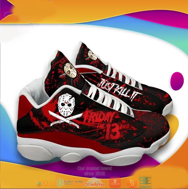 Jason Voorhees Halloween Air Jordan 13 Sneaker Shoes Jason Voorhees Halloween Air Jordan 13 Sneaker Shoes