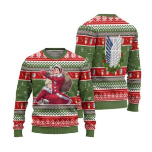 Jean Kirstein Attack on Titan Anime Ugly Christmas Sweater Xmas Gift