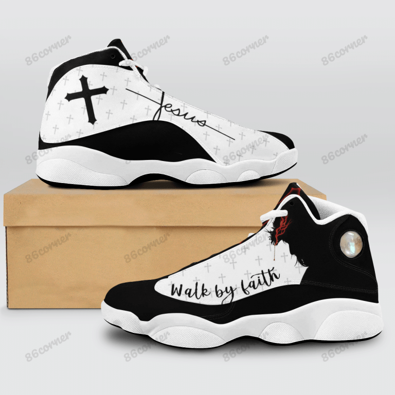 Jesus-Cross-Walk-By-Faith-Air-Jordan-13-Shoes-1