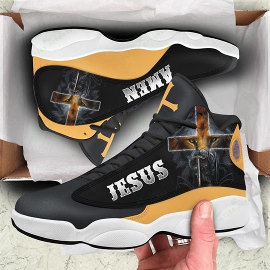 Jesus Lion Warrior All Over Printed Air Jordan 13 Sneakers Jesus Lion Warrior All Over Printed Air Jordan 13 Sneakers