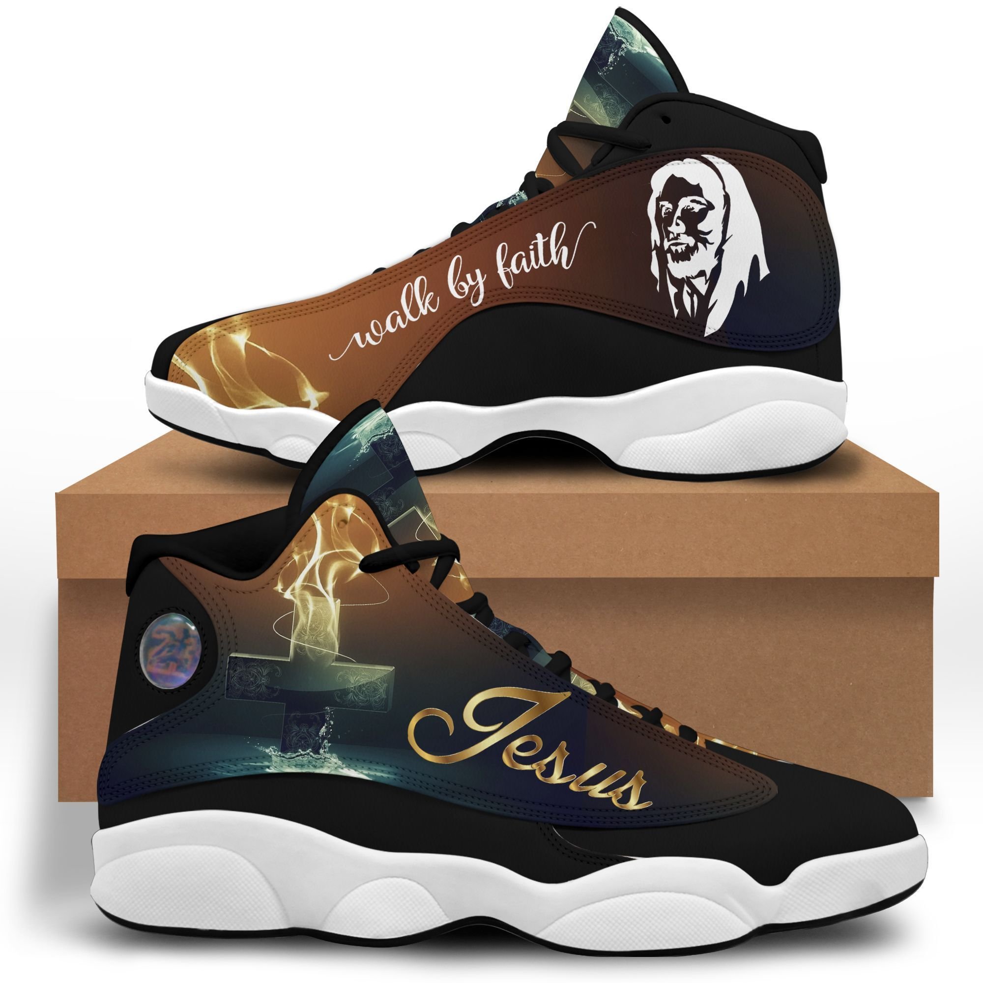 Jesus Walk By Faith Air Jordan 13 Shoes 2 Jesus Walk By Faith Air Jordan 13 Shoes 2