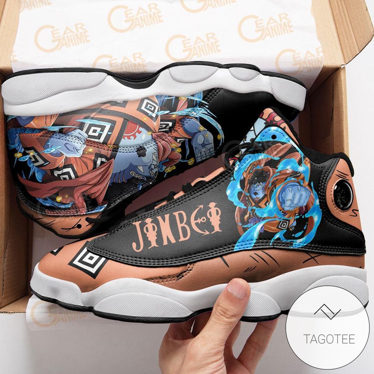Jinbei Sneakers Custom Anime One Piece Air Jordan 13 Shoes Jinbei Sneakers Custom Anime One Piece Air Jordan 13 Shoes