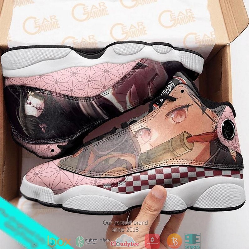 Kamado Nezuko Manga Kimetsu No Yaiba Vegan Air Jordan 13 Sneaker Shoes Kamado Nezuko Manga Kimetsu No Yaiba Vegan Air Jordan 13 Sneaker Shoes