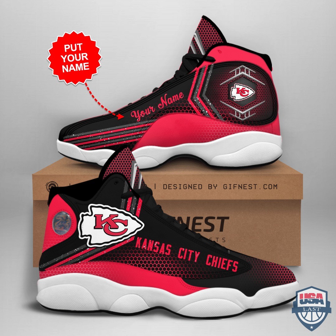 Kansas City Chiefs Air Jordan 13 Custom Name Personalized Shoes Kansas City Chiefs Air Jordan 13 Custom Name Personalized Shoes
