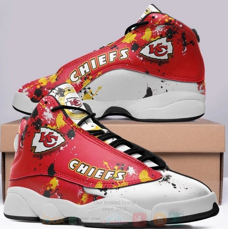 Kansas City Chiefs Nfl Big Logo Football Team Air Jordan 13 Shoes Kansas City Chiefs Nfl Big Logo Football Team Air Jordan 13 Shoes