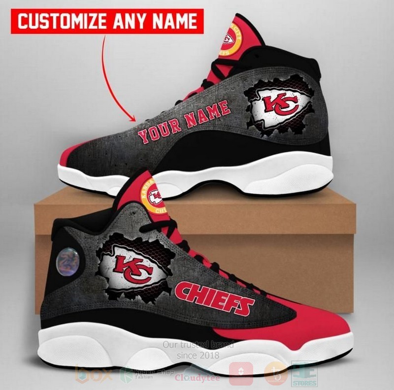 Kansas City Chiefs Nfl Big Logo Football Team Custom Name Air Jordan 13 Shoes Kansas City Chiefs Nfl Big Logo Football Team Custom Name Air Jordan 13 Shoes