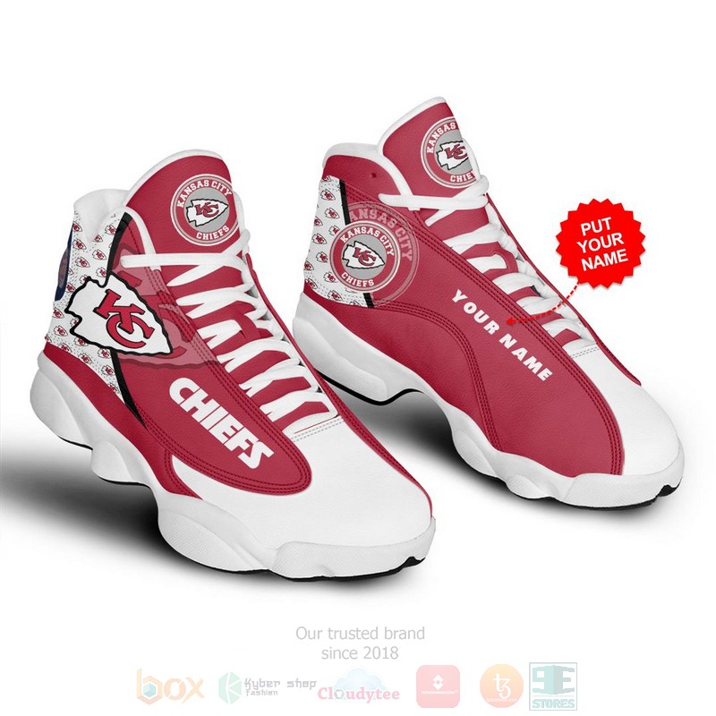 Kansas City Chiefs Nfl Custom Name Air Jordan 13 Shoes 2 Kansas City Chiefs Nfl Custom Name Air Jordan 13 Shoes 2