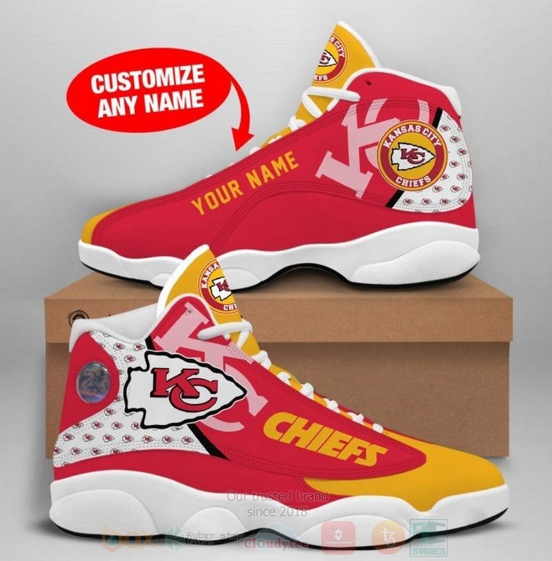 Kansas City Chiefs Nfl Football Team Custom Name Air Jordan 13 Shoes Kansas City Chiefs Nfl Football Team Custom Name Air Jordan 13 Shoes