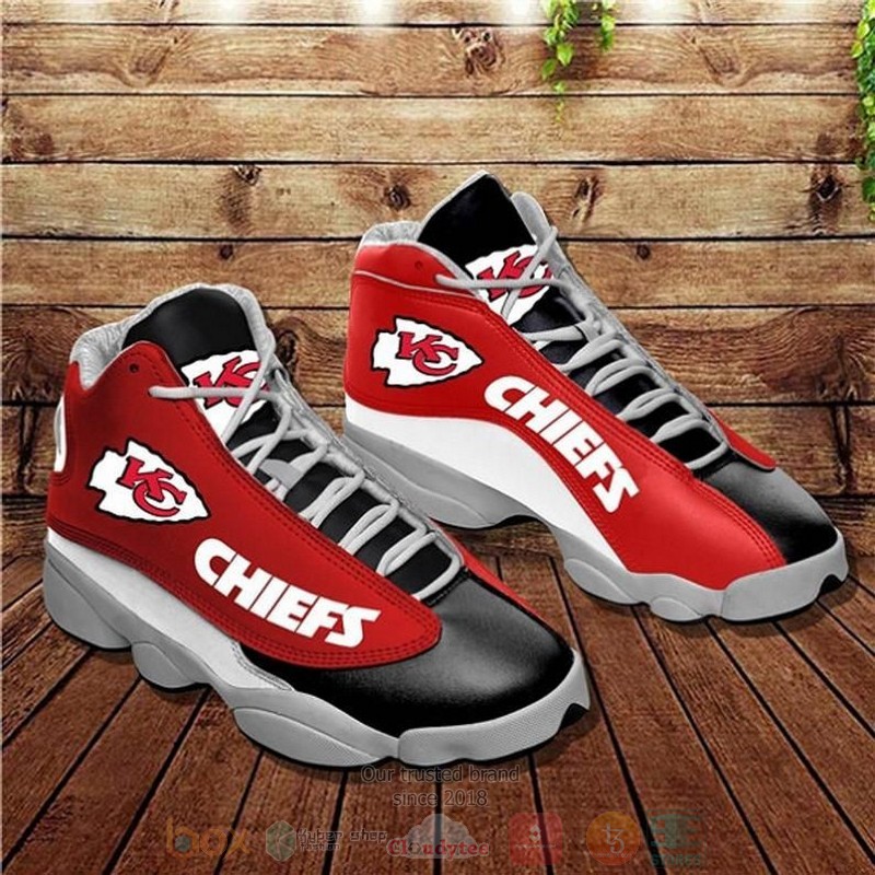 Kansas City Chiefs Nfl Team Black Red Air Jordan 13 Shoes Kansas City Chiefs Nfl Team Black Red Air Jordan 13 Shoes