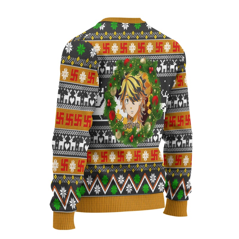Kazutora-Hanemiya-Anime-Ugly-Christmas-Sweater-Custom-Tokyo-Revengers-Xmas-Gift-1