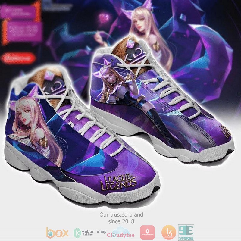 Kda Ahri Lol League Of Legends Birthday Air Jordan 13 Sneaker Shoes Kda Ahri Lol League Of Legends Birthday Air Jordan 13 Sneaker Shoes