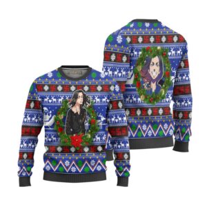 Keisuke Baji Anime Ugly Christmas Sweater Custom Tokyo Revengers Xmas Gift