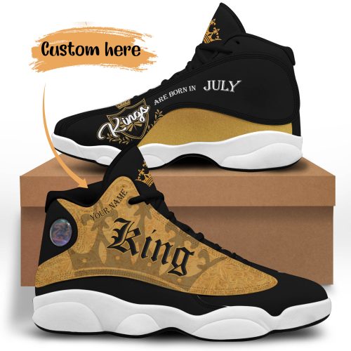 King Are Born In July Custom Air Jordan 13 Sneaker Shoes King Are Born In July Custom Air Jordan 13 Sneaker Shoes