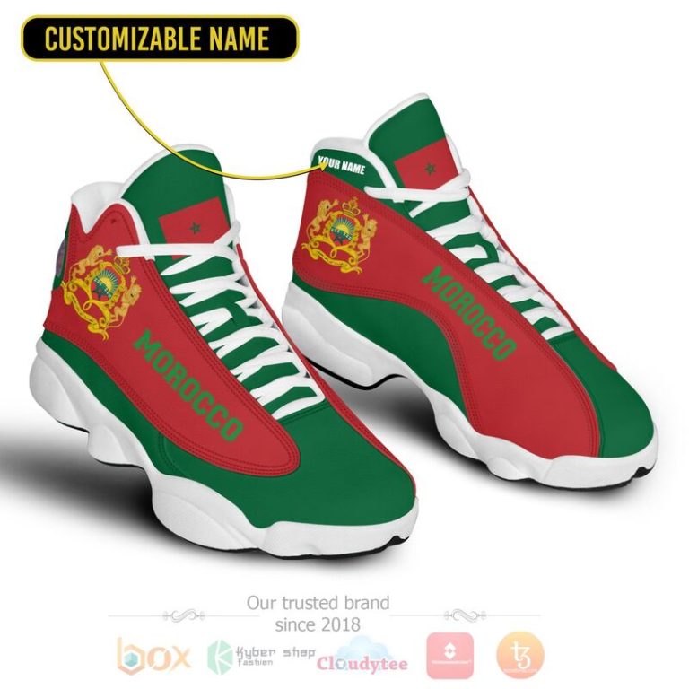 Kingdom-Of-Morocco-Personalized-Air-Jordan-13-Shoes-1