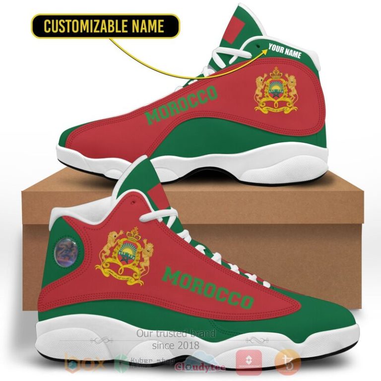 Kingdom-Of-Morocco-Personalized-Air-Jordan-13-Shoes-2