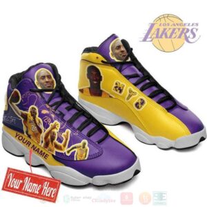 Kobe Bryant 24 Los Angeles Lakers Nba Custom Name Air Jordan 13 Shoes