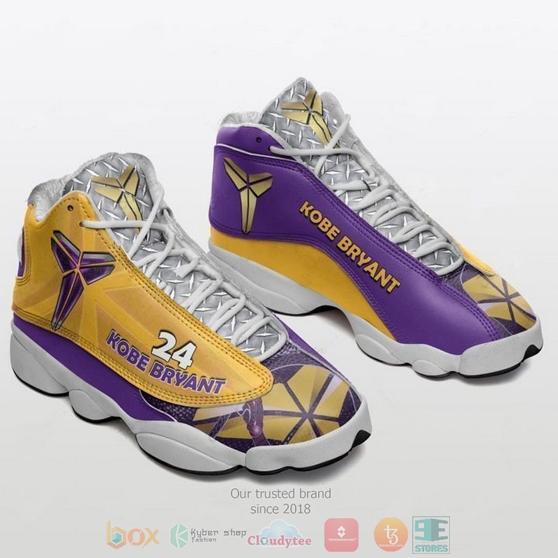 Kobe Bryant 24 Los Angeles Lakers Nba Team Logo Air Jordan 13 Shoes Kobe Bryant 24 Los Angeles Lakers Nba Team Logo Air Jordan 13 Shoes