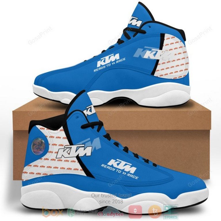 Ktm-Racing-Ready-To-Race-Blue-Air-Jordan-13-Shoes-1