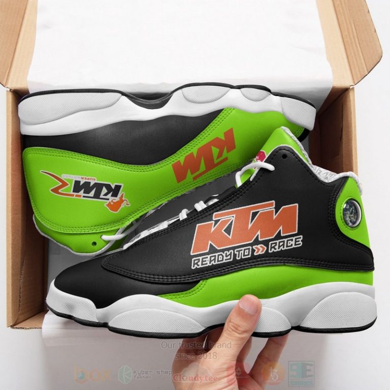 Ktm-Ready-To-Race-Green-Air-Jordan-13-Shoes-Limited-Edition-1