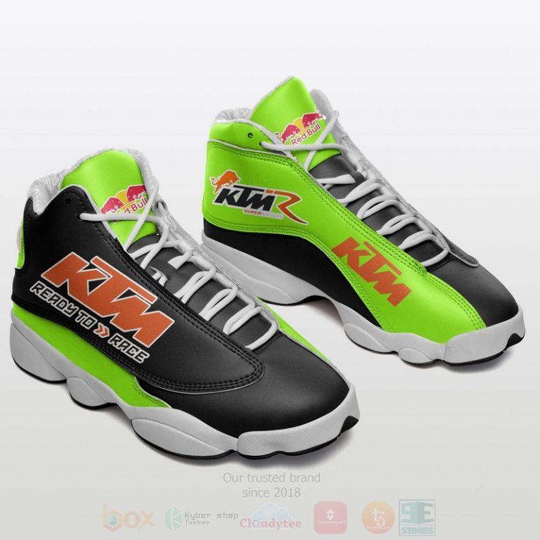 Ktm-Ready-To-Race-Green-Air-Jordan-13-Shoes-Limited-Edition-2
