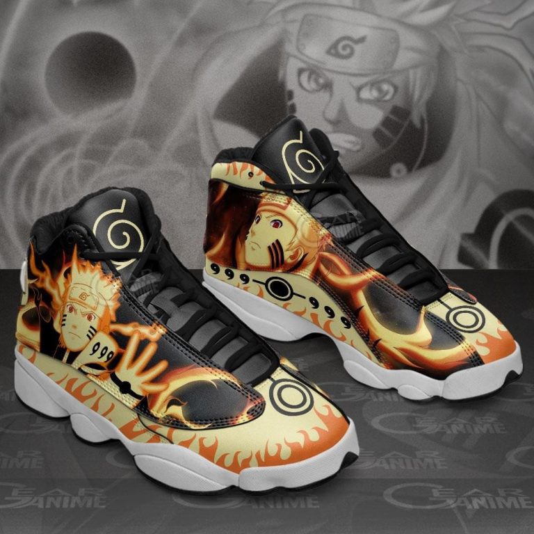 Kurama-Mode-Naruto-Anime-Air-Jordan-13-Shoes-1