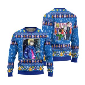 Kurapika Anime Ugly Christmas Sweater Hunter x Hunter Xmas Gift