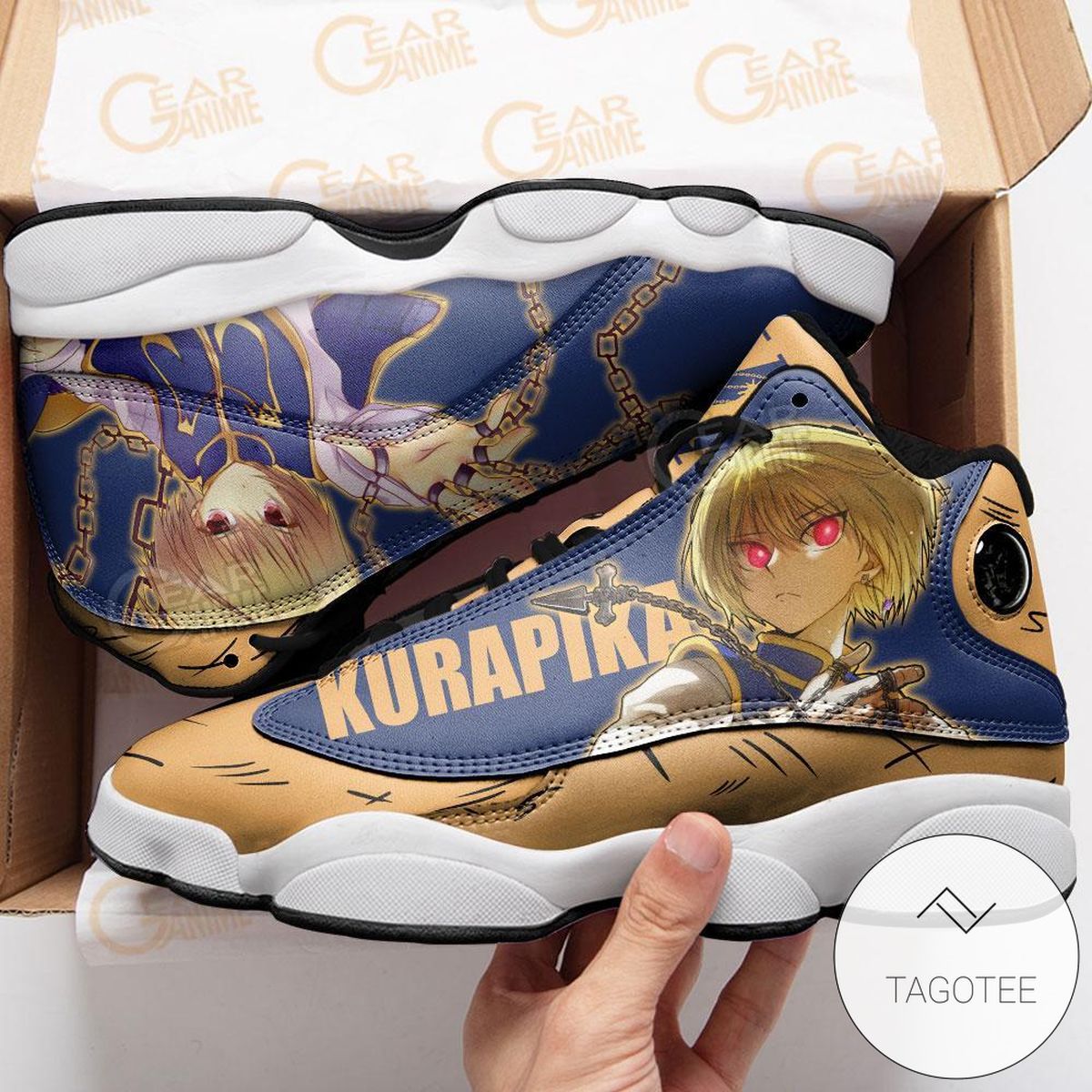 Kurapika Sneakers Custom Anime Hunter X Hunter Air Jordan 13 Shoes Kurapika Sneakers Custom Anime Hunter X Hunter Air Jordan 13 Shoes