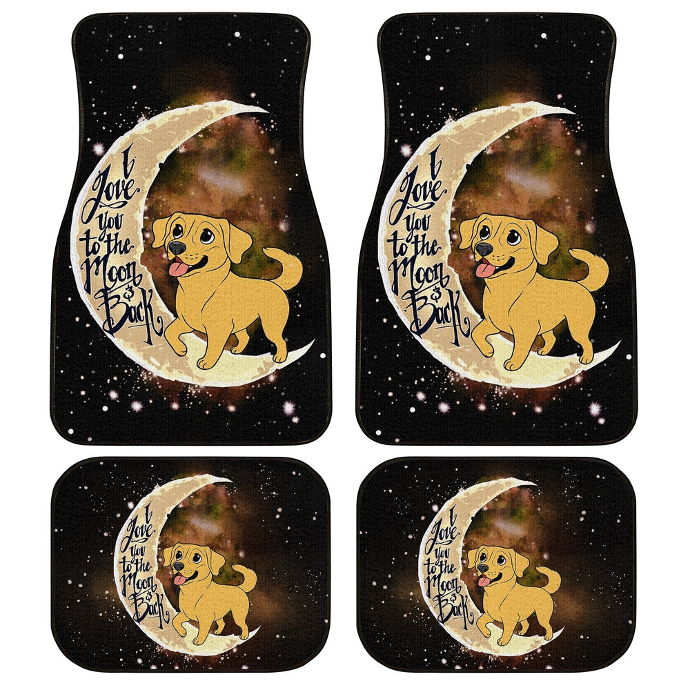 Labrador Retriever Car Floor Mats I Love You To The Moon And Back Idea For Car Accessories Labrador Retriever Car Floor Mats I Love You To The Moon And Back Idea For Car Accessories