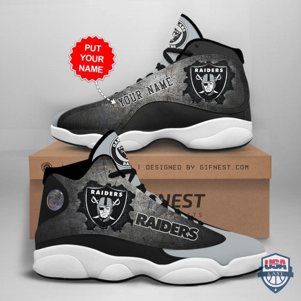 Las Vegas Raiders Air Jordan 13 Custom Name Personalized Shoes Las Vegas Raiders Air Jordan 13 Custom Name Personalized Shoes