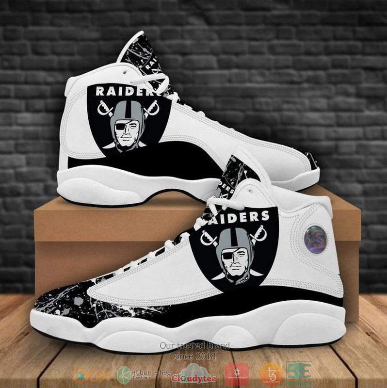 Las Vegas Raiders Nfl Big Logo Bling Bling Football Team 15 Air Jordan 13 Sneaker Shoes Las Vegas Raiders Nfl Big Logo Bling Bling Football Team 15 Air Jordan 13 Sneaker Shoes