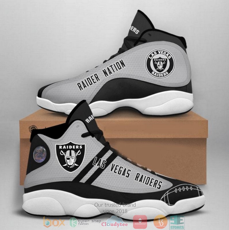 Las Vegas Raiders Nfl Big Logo Football Team 16 Air Jordan 13 Sneaker Shoes Las Vegas Raiders Nfl Big Logo Football Team 16 Air Jordan 13 Sneaker Shoes