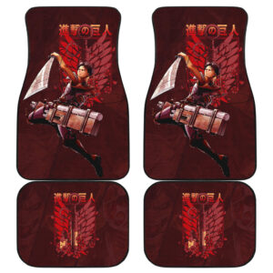 Levi Ackerman Attack On Titan Car Floor Mats Anime Car Accessories