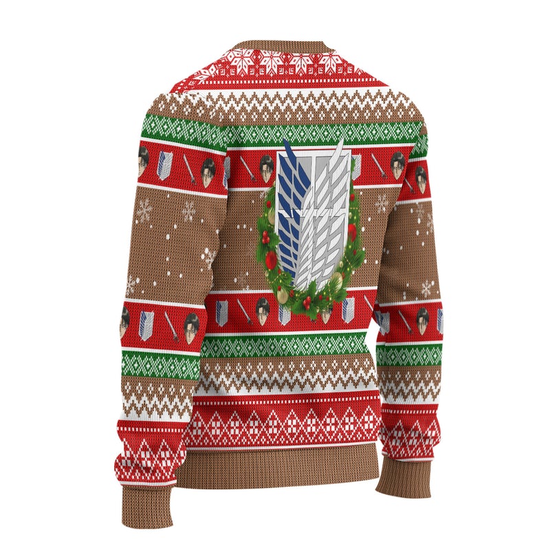 Levi-Ackerman-Attack-on-Titan-Anime-Ugly-Christmas-Sweater-Xmas-Gift-1