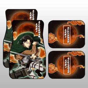Levi Ackerman Car Floor Mats Custom Attack On Titan Anime Gifts For Fan
