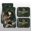 Levi Ackerman Car Floor Mats Custom Attack On Titan Anime Gifts For Fans