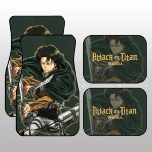Levi Ackerman Car Floor Mats Custom Attack On Titan Anime Gifts For Fans