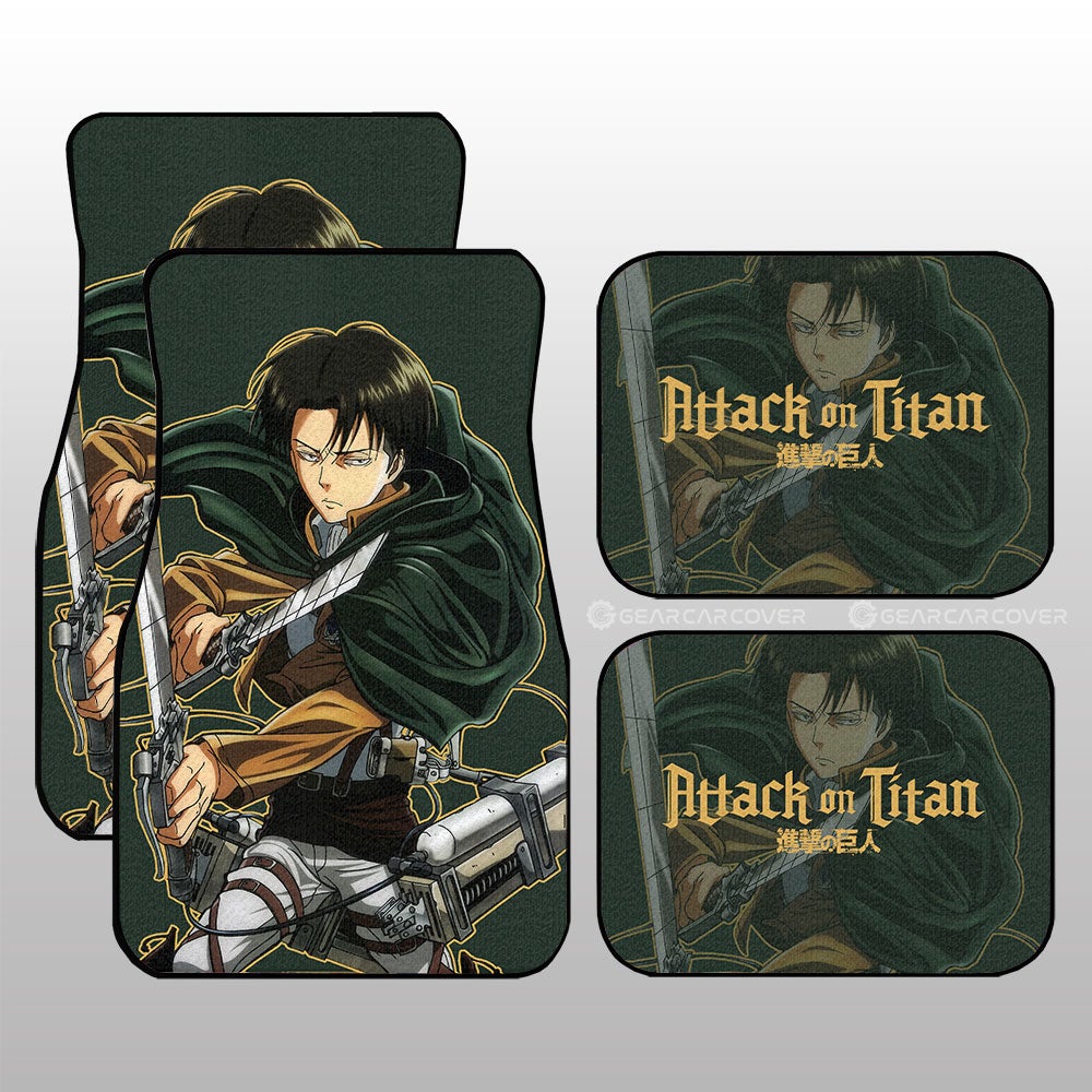 Levi Ackerman Car Floor Mats Custom Attack On Titan Anime Gifts For Fans Levi Ackerman Car Floor Mats Custom Attack On Titan Anime Gifts For Fans
