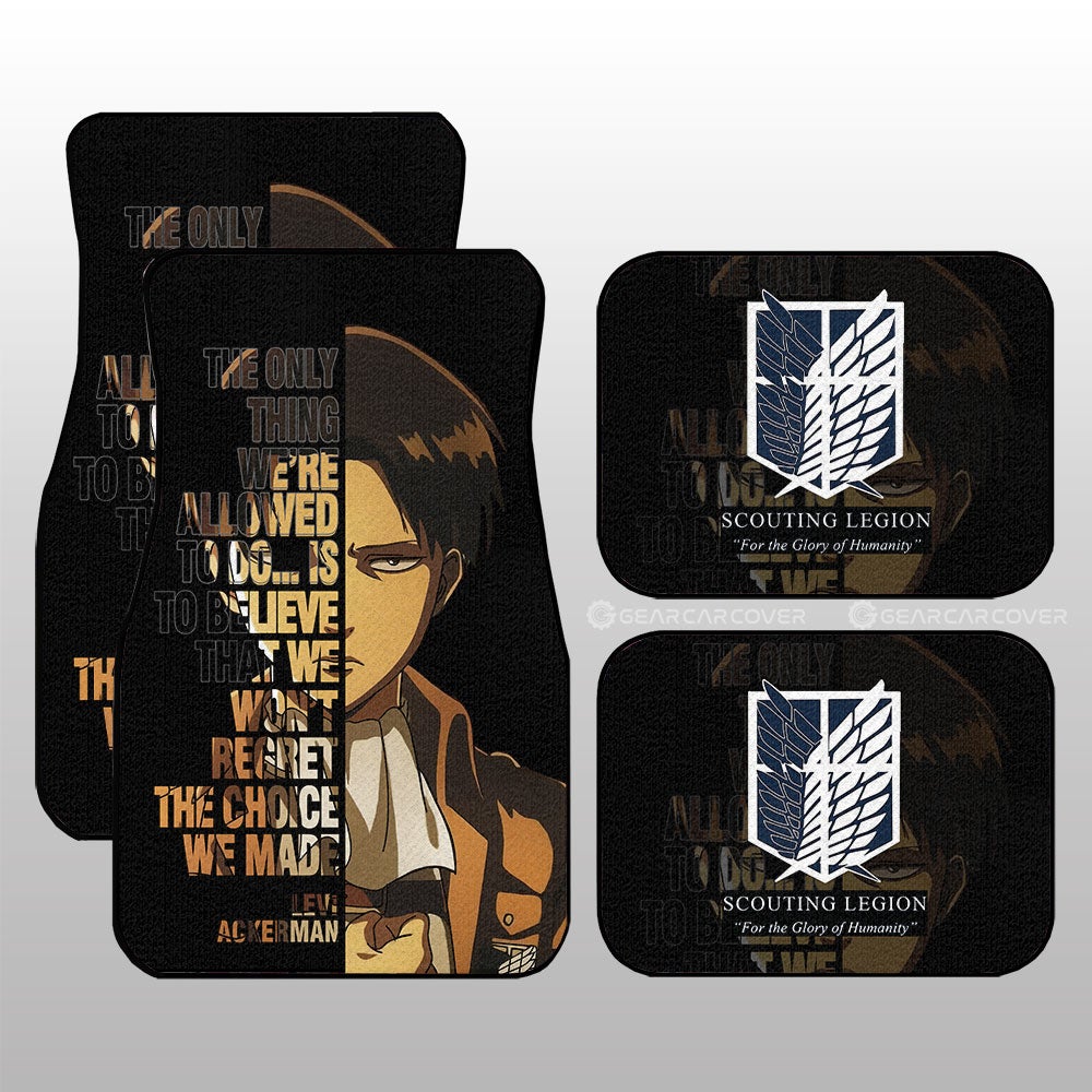 Levi Ackerman Quotes Car Floor Mats Custom Attack On Titan Anime Car Accessories Levi Ackerman Quotes Car Floor Mats Custom Attack On Titan Anime Car Accessories