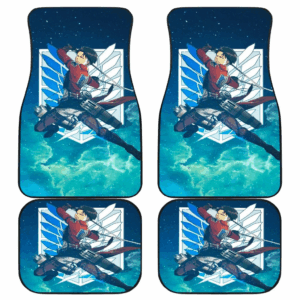 Levi Ackerman The Wings Galaxy Attack On Titan Car Floor Mats UBC031608