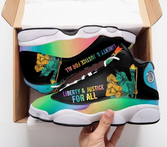 Lgbt Liberty And Justice For All Air Jordan 13 Sneakers Lgbt Liberty And Justice For All Air Jordan 13 Sneakers