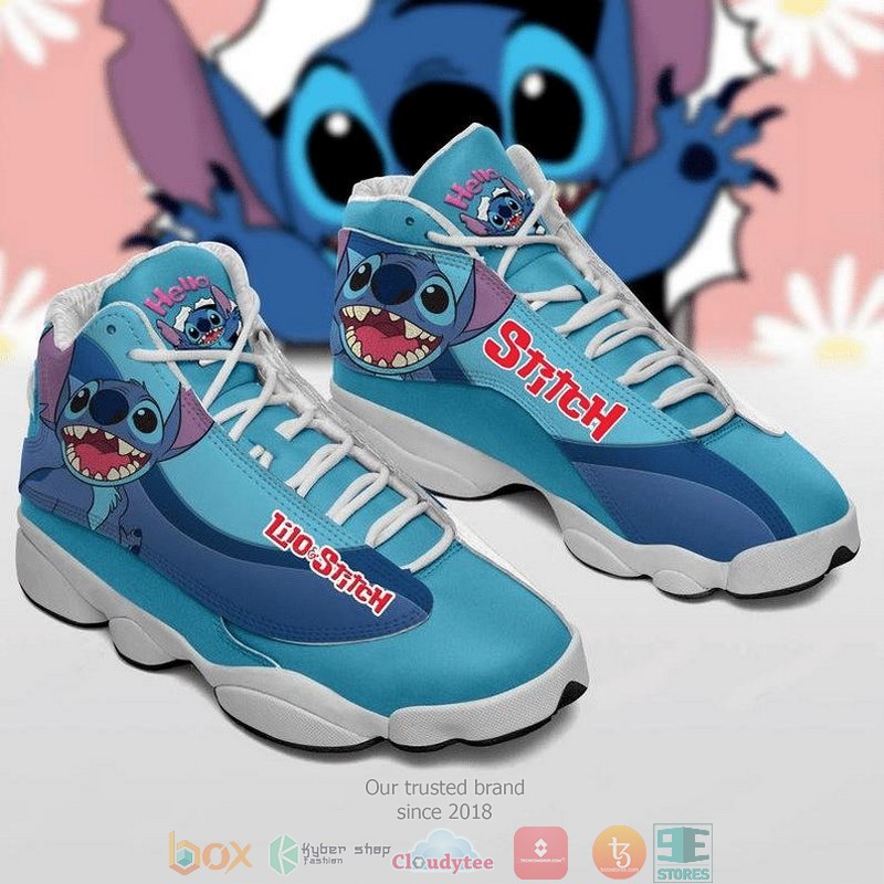 Lilo And Stitch Disney Air Jordan 13 Sneaker Shoes Lilo And Stitch Disney Air Jordan 13 Sneaker Shoes