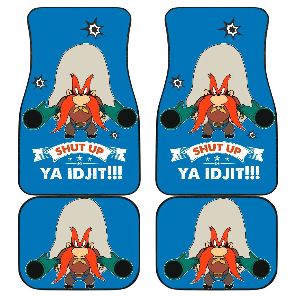 Looney Tunes Car Floor Mats World Of Mayhem Yosemite Guns YA IDJIT 191209 Looney Tunes Car Floor Mats World Of Mayhem Yosemite Guns YA IDJIT 191209