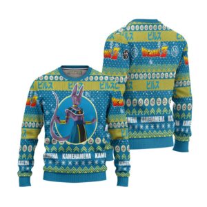 Lord Beerus Anime Ugly Christmas Sweater Dragon Ball Z Xmas Gift