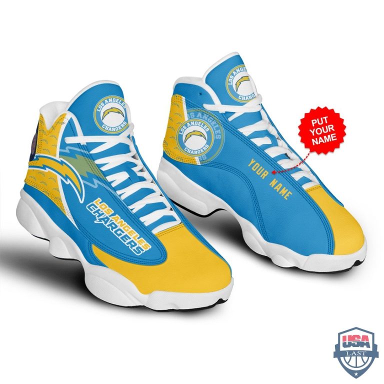 Los-Angeles-Chargers-Air-Jordan-13-Custom-Name-Personalized-Shoes-2