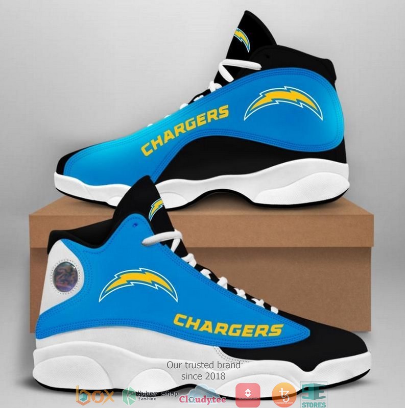 Los Angeles Chargers Nfl Big Logo Air Jordan 13 Sneaker Shoes Los Angeles Chargers Nfl Big Logo Air Jordan 13 Sneaker Shoes