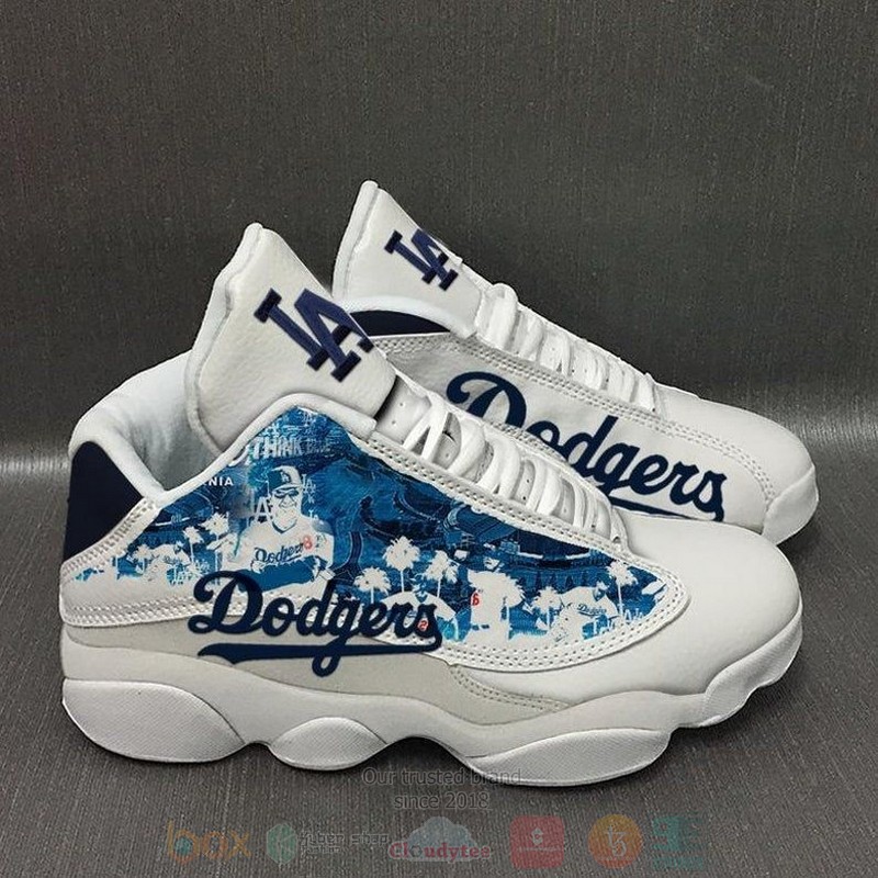 Los Angeles Dodgers Mlb Big Logo Football Team Air Jordan 13 Shoes Los Angeles Dodgers Mlb Big Logo Football Team Air Jordan 13 Shoes