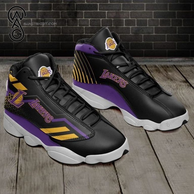 Los-Angeles-Lakers-Basketball-Air-Jordan-13-Shoes-1