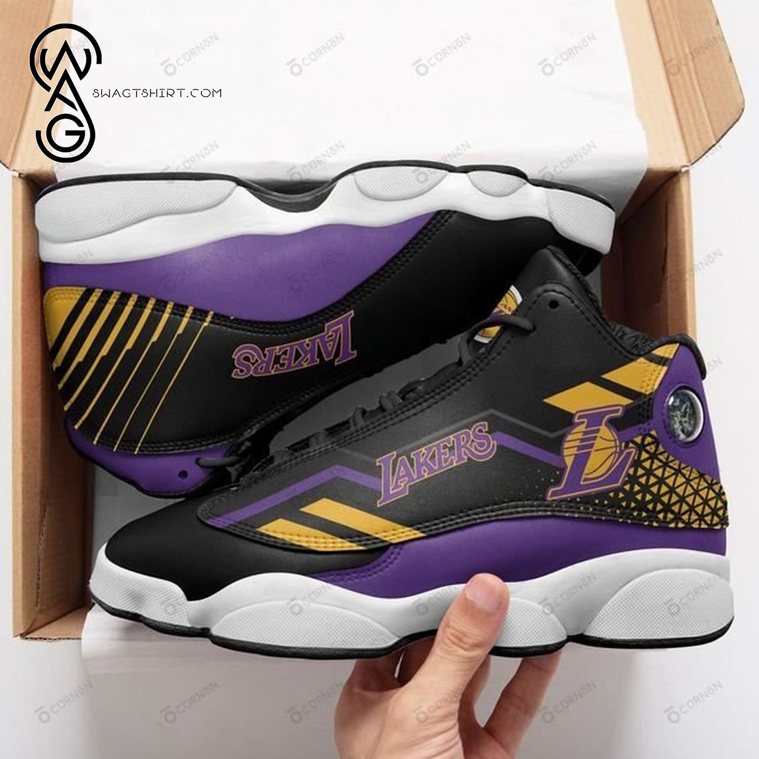 Los Angeles Lakers Basketball Air Jordan 13 Shoes Los Angeles Lakers Basketball Air Jordan 13 Shoes